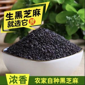 Farm Self-Produced Grain Grains Rice Black Sesame Raw New Goods Large Particles Full Wash-Free Dry Goods Non-Fried Ready-to-Eat