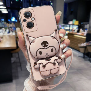 Oppo A96 5G Silicone Phone Case Full Cover Anti-Fall Soft Shell Cute Cartoon Female Style Protective Cover for Oppo Phones