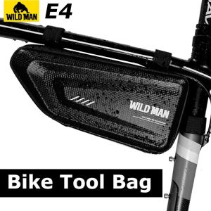 WILD MAN Rainproof Bicycle Bags Bike Handlebar Bag Top Tube Bag Cycling Saddle Bag Cycle Tool Bag Mtb Accesorios Hard Shell