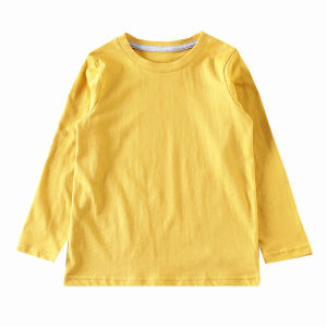 Pure Cotton Long Sleeve round Neck T-Shirt Baby Boys Girls Red Base Shirt Spring Autumn Childrens Clothing Stone Mom Brand