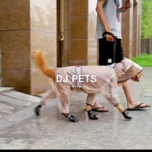 baju anjing dan baju kucing jaket hujan jas hujan untuk hewan anabul transparan