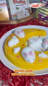 Quicku DIY Golden Moon Rabbit Pudding Kit | Set DIY Puding Arnab & Bulan Edisi | Mid-Autumn 2026 + FREE Apron