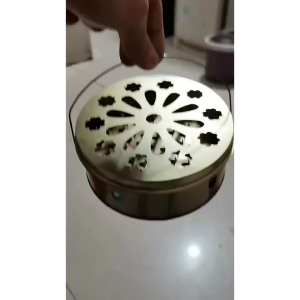 Hộp Đựng Nhang Muỗi Có Quai Xách Chất Liệu Thép Không GỉKhay Đựng Nhang Muỗi Có Nắp Đậy An -LUMBL