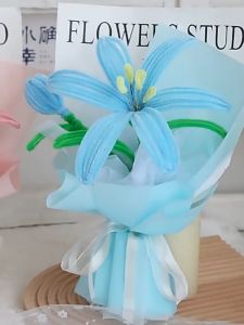 ลวดกำมะหยี่ DIY แยกสี สร้างสรรค์งานประดิษฐ์ต่างๆ สำหรับงานฝีมือ สีสันสดใส (100pcs)