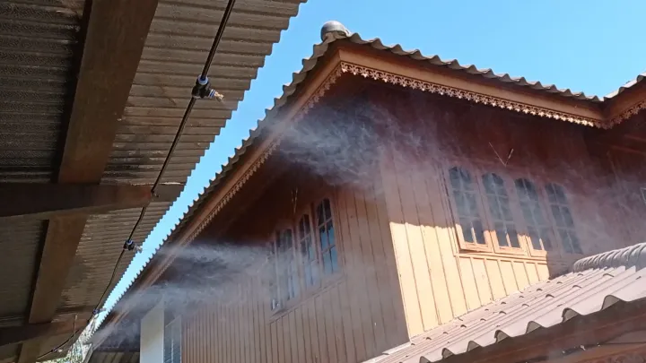 ชุดพ่นหมอกอัจฉริยะ WiFi สั่งงานมือถือ 20เมตร10หัว