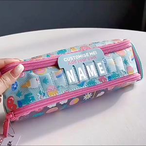 [SG Stock]Smiggle Childrens Boys Girls Kids Pencil Case Minecraft Spider-Man Sonic Large-Capacity Double-Zip Waterproof Stationery