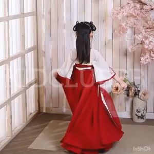 ชุดจีนเด็ก ชุด Hanfu เด็ก ชุด ประจำชาติ จีน ชุด ประจำชาติ จีนเด็กผู้หญิง ชุด นานาชาติ ชุด ตรุษจีน ชูดแฟนซี จัดส่งเร็วจากไทย