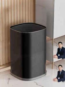 HANSHILIUJIA | Stainless Steel Large Capacity Trash Can 2025 New Model For Home Use