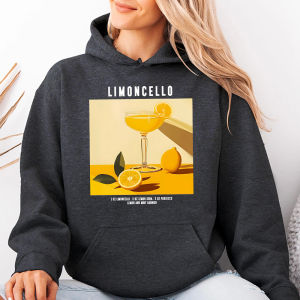 Limoncello Cocktail Recipe Retro Art Print Transfer Patches For Clothes/Bags Sticker DIY Washable Shirt Iron-on Thermal Stickers