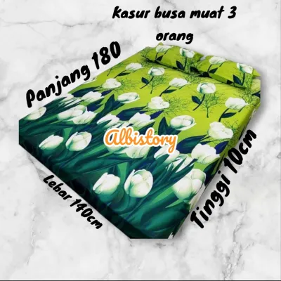 kasur busa berkualitas d26 UK 180 x 140 10 cm muat 3 orang anti kempes kempes