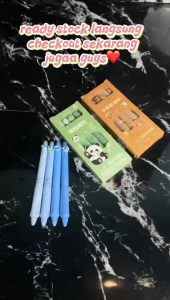 QSPN16 Pena Karakter Lucu 4 in 1 Bisa Dihapus Bolpen Unik Isi 4 Pcs 0.5mm