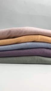 Fruit of the Loom Classic T-Shirt For Men & Women Round Neck 100% Cotton Pastel Collection Basic Plain Tee Apricot