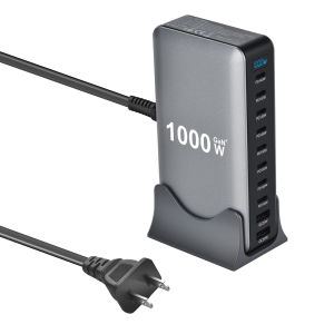 Sạc Để Bàn 10 Cổng 200W USB C PD QC Sạc Nhanh Cho iPhone MacBook Pro Samsung - Sạc Đa Thiết Bị Với Tính Năng Sạc Thông Minh