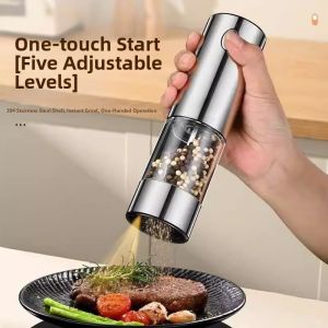 TEKANAI | Multifunctional Kitchen Stainless Steel Electric Pepper Grinder