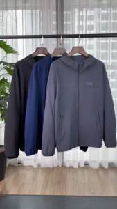 Áo Khoác Gió Nam Fasvin 01 Lớp Có Mũ Chất Liệu Cao Cấp Cản Bụi Cản Gió Giữ ấm AG25683.HN