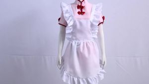 Anime Ranma Shampoo Cosplay Cheongsam Suit Cos Anime Gameboy Role Shampoo Maid Dress Costume Full Set