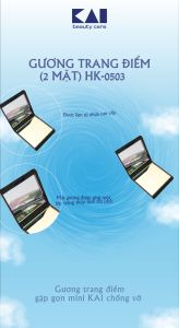 Gương Trang Điểm Gấp Gọn Kai HK0503 (Chống Vỡ)