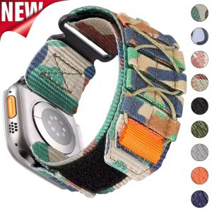 ไนลอนสําหรับ Apple Watch 10 46 มม.42 มม.2 49 มม.Breathable สายรัดข้อมือสําหรับ IWatch 9 8 7 6 5 4 3SE 45 มม.41 มม.44 มม.