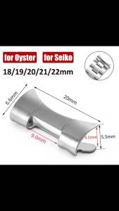 2pcs Connector Stainless Steel for Oyster for Seiko SKX009 SKX007 Strap 18/19/20/21/22mm Metal Curved End Watch Tools Accessory