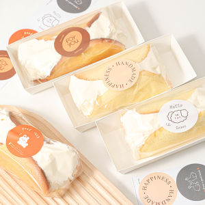 Tokyo Banana Cake Roll Baking Glass Paper Pastry Packaging Box Kitchen Cooking Utensils BBQ Baking Tools DIY Equipment