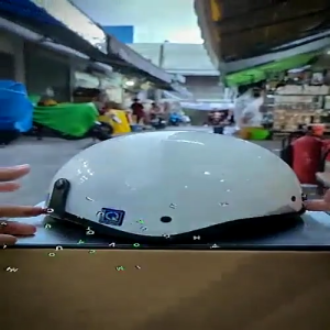 Nón bảo hiểm kính phi công ( tặng kèm tai cute)