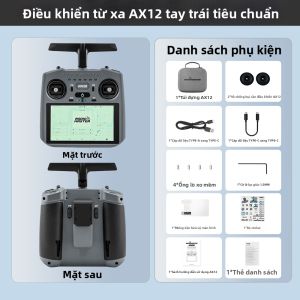 RadioMaster AX12 Điều Khiển Từ Xa Android Màn Hình Cảm Ứng HD 2.4GHz Song Tần ELRS Hệ Điều Hành Mở Cho Bay Drone FPV