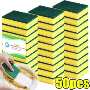 50PCS Dishwashing Soft Sponge Cleaner Pot Rust Removal Brush Treatment Kit Home Cleaning Brush Hogar Cocina Sponge