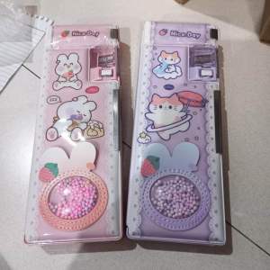 Kotak Pensil Magnet Manik Unik B-35287 / B-35283 Bunny Cat Bola Sterofoam
