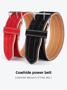 GINGPAI | Deep Squat & Deadlift Leather Weightlifting Belt