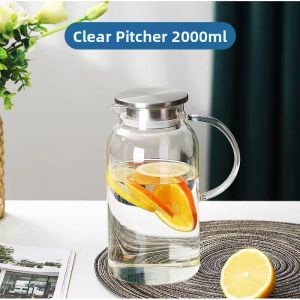 DIHUANTUO | High Borosilicate Glass Large Capacity Water Pitcher
