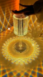 Lampu Meja Hias Kristal & Kontrol Sentuh