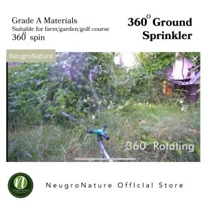 Perenjis Air Perenjis Rumput 360° Automatik Kebun Padang Golf Automatic Lawn Sprinkler Rotating Garden Water Sprinkler Lawn Roof Irrigation 360度自动洒水器