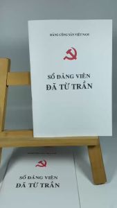 Sổ Đảng viên đã từ trần - Mẫu 09 HSĐV - Khổ A4 - 52 trang ruột