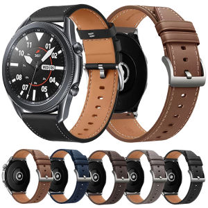 22mm 20mm Leather Strap For Samsung Galaxy Watch 7 6 5 4 3 40mm/44mm S3 Bracelet correa For Galaxy Watch 6 Classic 43 47mm Bands