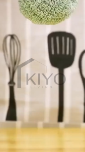 KIYO Spons Sabut Jaring Nano Fiber Cuci Piring / Sikat Panci Bentuk Bola Kawat Scrubber Gosok Panci Bahan Nano Fiber Terbaru