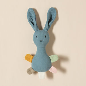 Baby Doll Security Blanket Can Be Mouth Bite Toy Pure Cotton Soothing Doll Rattle Newborn Baby Sleeping Puppet