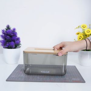 Vusign Tissue Box Nordic Style / Kotak Tisu Bambu Minimalis  / Kotak Tisu Aesthetic VS47X