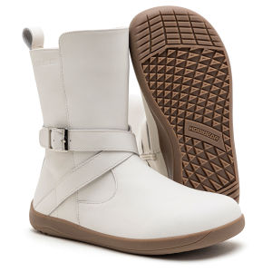 HOBIBEAR | HOBIBEAR Wide Width Barefoot Boots Women Artificial Leather Mid-Top Ankle Boots Zero Drop Side Zipper Lightweight Walking Shoes
