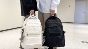 Nylon Waterproof Women Backpack Large Capacity School Bag For Girls Boys Multilayer Design Men Storage Backpacks Casual Bookbags