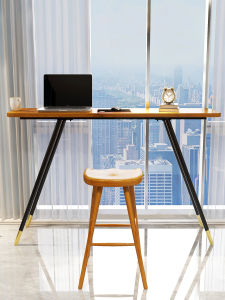 Nordic Style Wooden Window Seat Desk Modern Simple Living Room Partition Long Table Home Use Integrated Bar Counter Table