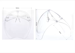 Face shield เฟสชิว หน้ากากคลุมหน้า ป้องกันละอองฝอย หน้ากากใส