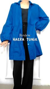 Priskila Cell HAERA TUNIK WD: Baju Atasan Wanita Terbaru 2023 Ukuran M L XL XXL Jumbo Bahan LINEN RAMI Tunik Modern Simple Elegan Blouse Kemeja Polos Lengan Panjang Busui Baju Tangan Balon Cewek Kekinian Warna Navy Birel Hitam