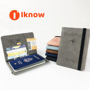 I know RFID passport bag PU leather multifunctional can hold SIM card documents leather case passport holder
