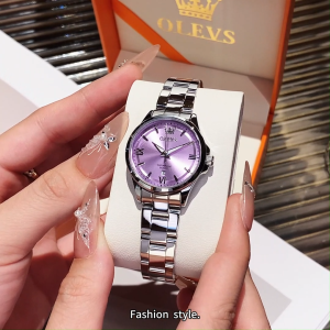 OLEVS Jam Tangan Wanita Anti Air Original Fashion Korea Elegan Cewek Watch Women Cod