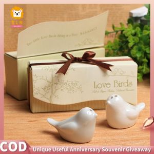 【COD】 Personalized Wedding Souvenirs Salt and Pepper Souvenir Love Birds in the Window Salt & Pepper Shaker Souvenirs for Wedding Rustic Souvenir Wedding Salt and Pepper Shaker Wedding Souvenirs
