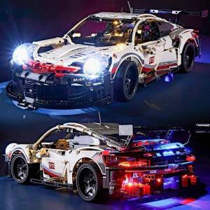 Porsche 911 Building Blocks Lamborghini BMW Bugatti Veyron Super Racing Car MOC DIY Creative Educational Toy For Kids Gift Sets Compatible Technic Foam Bricks Big Size