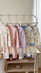 [Jacquard Breathable] Fawn Soft Childrens Cotton Pajamas Set Boys Girls High Waist Belly Protection Home Clothes Air Conditioning Clothes