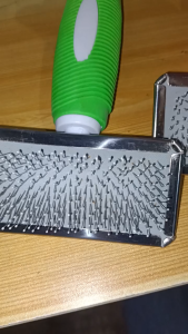 1-9pcs Preloved Rubber Handle Needle Brush pet Comb Brush