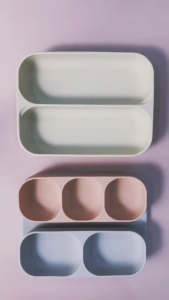 Hanmoon | New Babies Children Home Cooking Dining Essentials | Detachable Silicone Feeding Tray