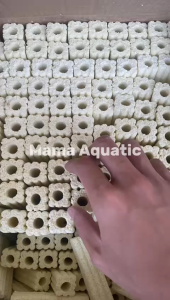 Media Filter Bio Block Momogi Ukuran 98mm x 27mm Rumah Bakteri Aquarium isi 10pcs